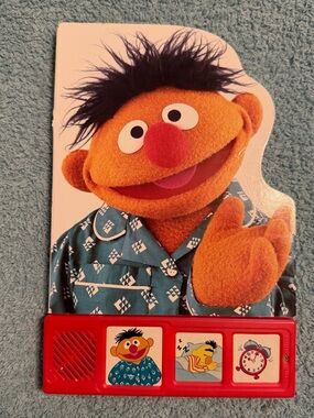 "Good Night, Bert" PlayASound book 1997 Sesame Street Collectible Vintage WORKS